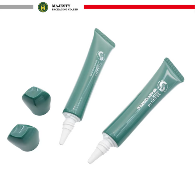 Plastic Eye Cream Tube Packaging Pointy Applicator Unique Irregular Screw Cap Tube Skincare Cosmetic Plastic Tube Packaging