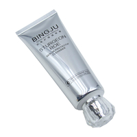 Custom120ML Printed Empty Soft PE Plastic Tube Packaging Hot Stamping Surface Handling Facial Cleanser Lotion Packing Containers