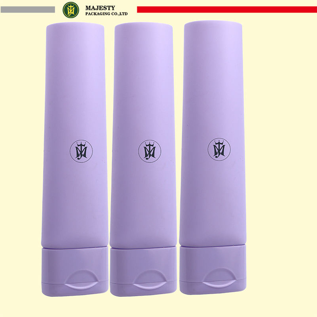 Customized 100ml Oval Flat Plastic Tube for Face Care Flip Top Skin Serum Masks And Sunscreen/BB Cream Packaging