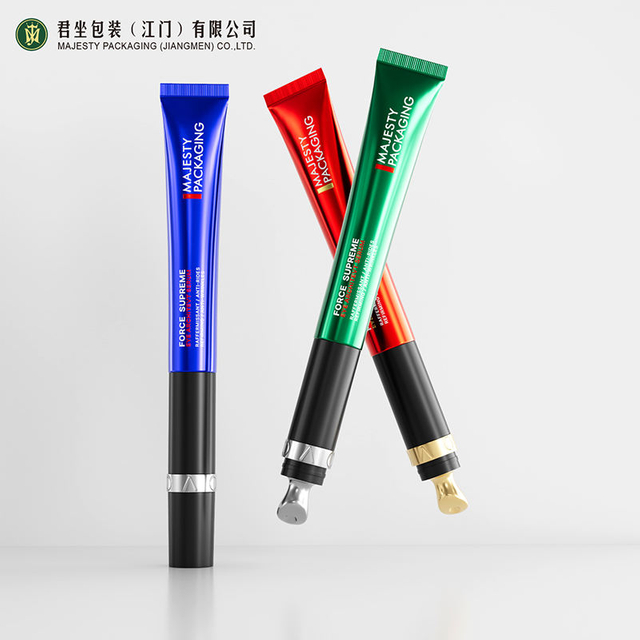 Custom Logo 15ml 20ml High-End Electric Massage Plastic Tubes Empty Aluminum Eye Cream Zinc Alloy Metal Applica Vibrating
