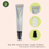 20g 20ml Empty Cosmetic Soft Aluminum Plastic Tube with Airless Pump Cap Silver Laser Squeeze for Sunscreen Face Cream Packaging