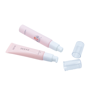 Luxury Empty 15ml 30ml 50ml Plastic BB Eye Cream Tubes with Airless Pump Soft Touch Matte Pink Face Sunscreen Shampoo Cosmetics