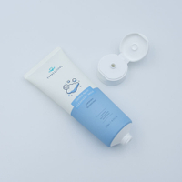 OEM Factory 80ml/100ml/150ml Empty Squeeze Plastic Tube with Flip Top Cap for Facial Cleanser Sunscreen Eye Cream Packaging