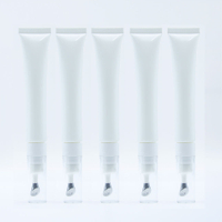 Customized 20ml High-Grade Empty Cosmetic Packaging Zinc Alloy Eye Cream Essence Tube with Custom Logo Vibrating Massage Head