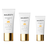 Customized Flat Oval Shape PE Plastic Packaging Tube Foundation Liquid BB CC Sunscreen Cream Face Cosmetic Silver Gold Colors