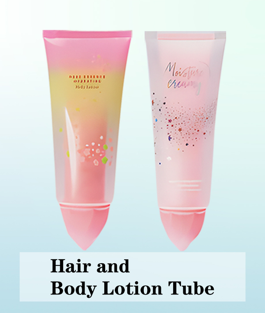 Hair and body lotion tube