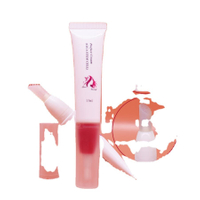 Small Plastic Lip Tube for Cosmetics 10ml 20ml Lipstick & Lipgloss Applicator Makeup Tube with Brush