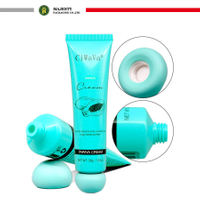 Custom 35 Ml Ceramic Screw Cap Empty Tube Plastic Skin Care Face Washer with Squeeze Tube Body Lotion Cosmetic Tube