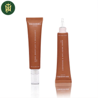 Custom 10ml-30ml Transparent PETG Plastic Tubes with Long Mouth Drop Cover Offset Printing for Cosmetic Eye Cream Essence