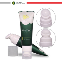 Custom Facial Cleanser Tube Squeeze Silicone Applicator Plastic Tube Cosmetic Packaging Massage Soft Tube