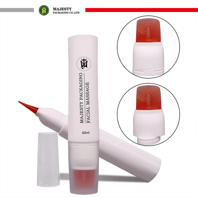 Special Function Cosmetic Squeeze Tubes Silicone Massage Oval Empty Plastic Cream Cosmetic Packaging