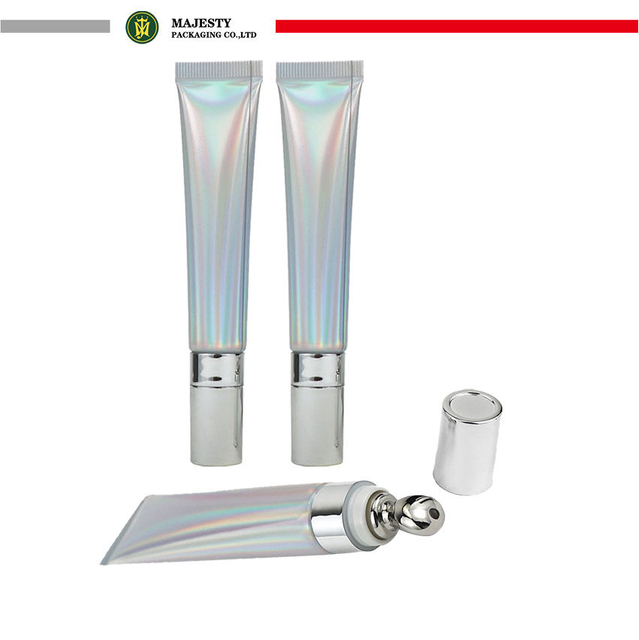 Eye Cream Tube with Metal Sliver Massage Applicator 10ml 25ml 30ml Aluminum Plastic ABL Soft Tube