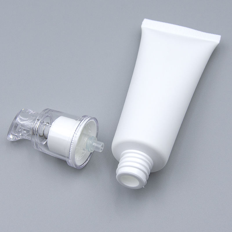 Custom 30ML Squeeze PE Tube Empty Makeup BB Cream Cosmetic Plastic Tube Face Cream Pressed Pump Soft Plastic Cosmetic Tube
