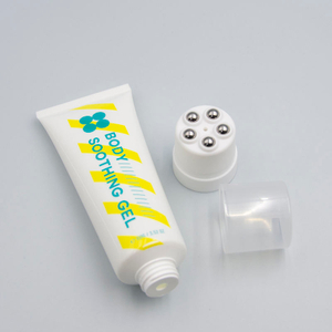 Customized 60ml-150ml Plastic Cosmetic Packaging Extrusion Tube with 5 Ball Massage Head