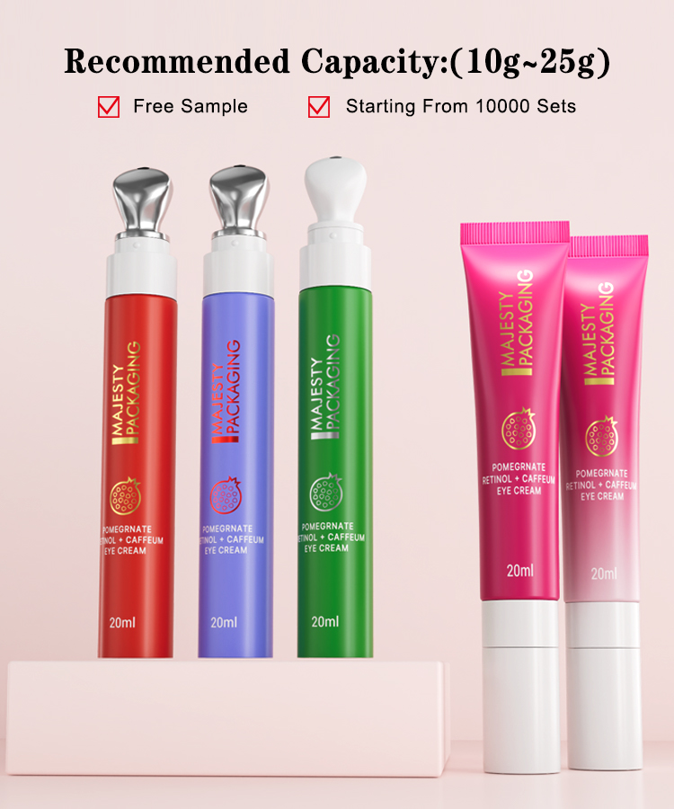 Pink Color Cosmetic Packaging Tube