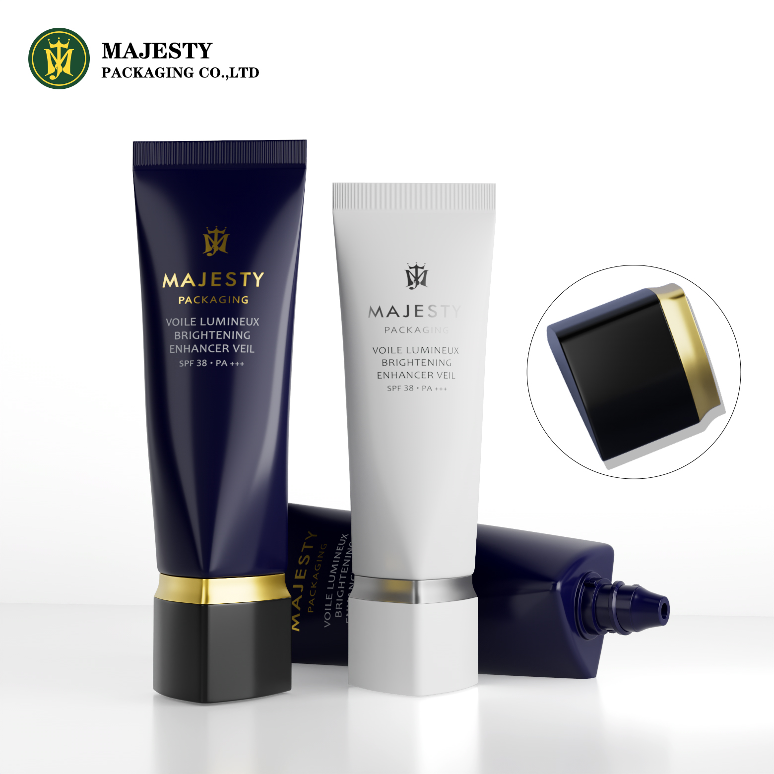 Customized 60ml 80ml 100ml 120ml Empty Plastic PE Squeeze Cosmetic Tube Skincare Packaging Tube