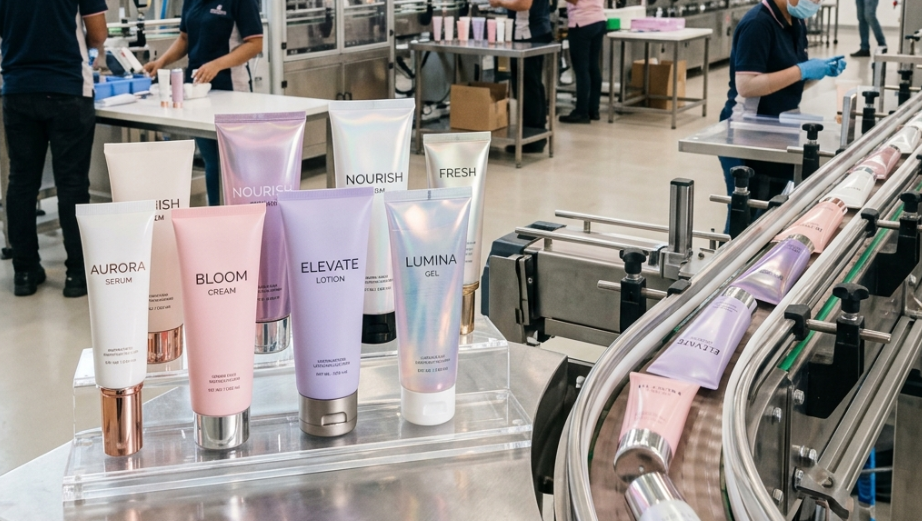 plastic cosmetic tube for cream